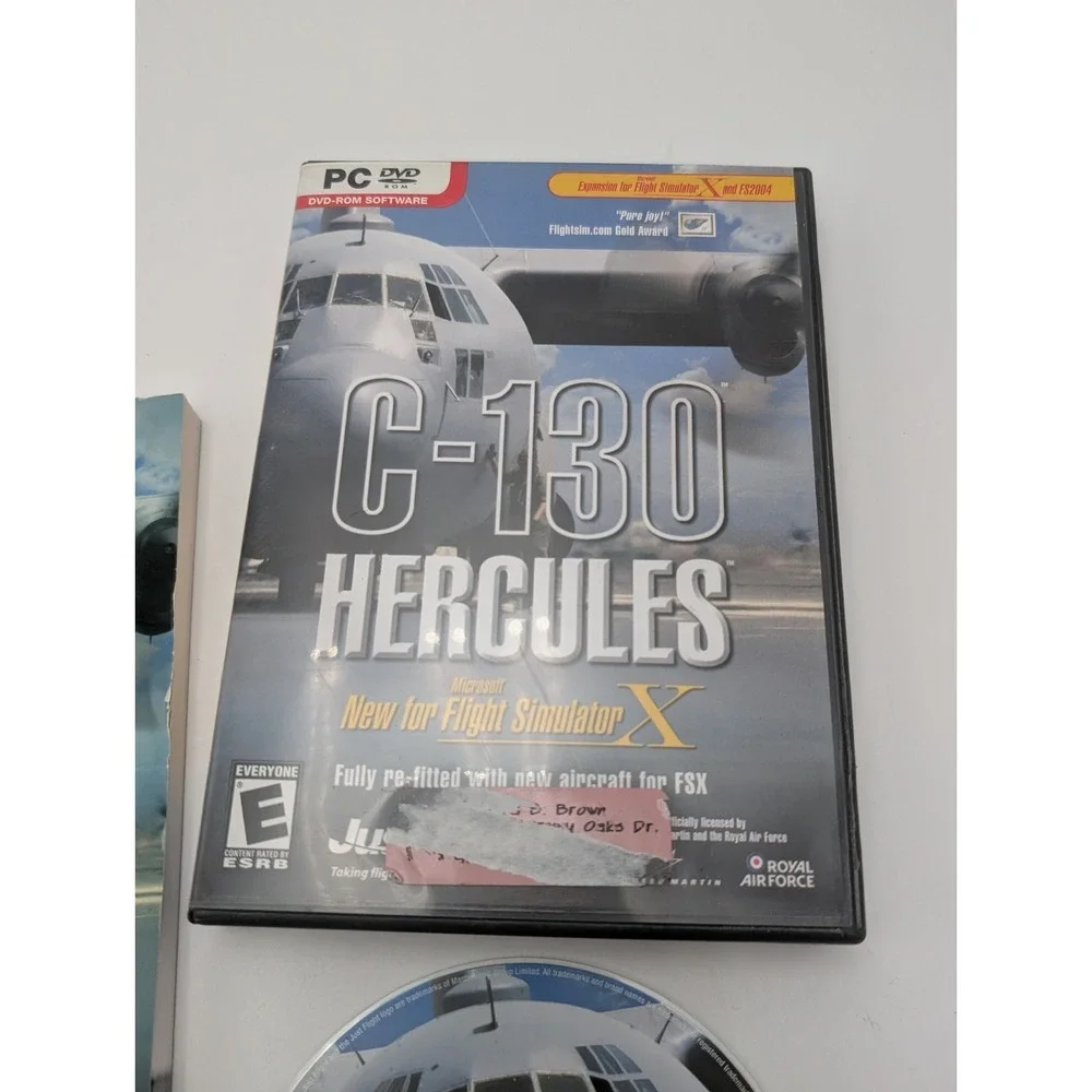 C-130 HERCULES Just Flight PC DVD-ROM Expansion Flight Simulator X Complete